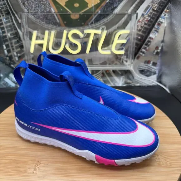 Nike Jr. Mercurial Superfly 10 Academy Turf High-Top Soccer Cleats Sz 3Y