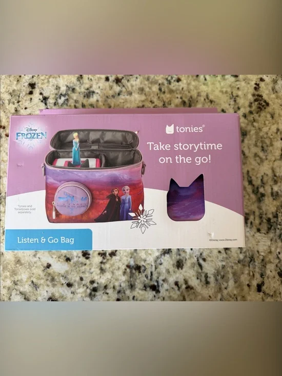 Tonies Frozen Listen & Go Bag - Purple Kids Audio Carrier