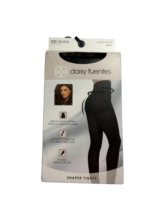 Daisy Fuentes XL/XXL Black Shaper Tights NWT Smooths & Shapes