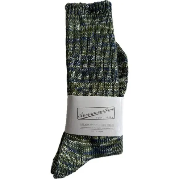 Anonymous ISM Socks Crew Made in Japan Cashmere Blend One Size Fits Most