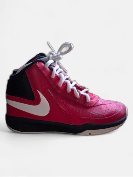 Nike Team Hustle Little Kids Red Sneakers Sz. 12.5