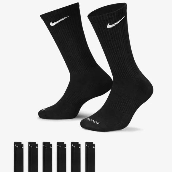 NIKE  Training Crew Socks (6 Pairs) Nike Everyday Cushioned