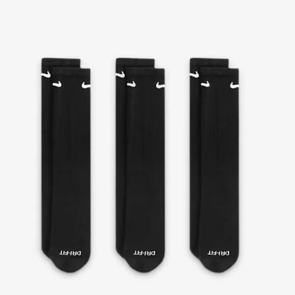 NIKE  Training Crew Socks (3 Pairs) Nike Everyday Cushioned