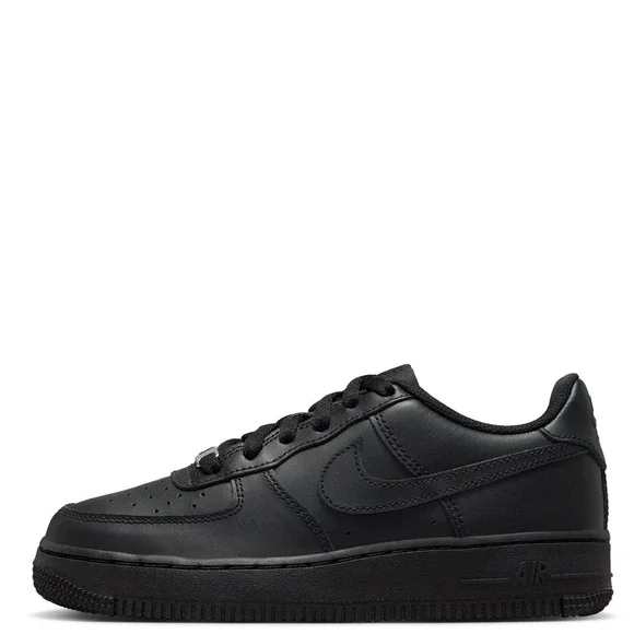 Nike Air Force 1 LE Big Kids Sz 4.5Y Triple Black Shoes Sneakers FV5951 001 NEW