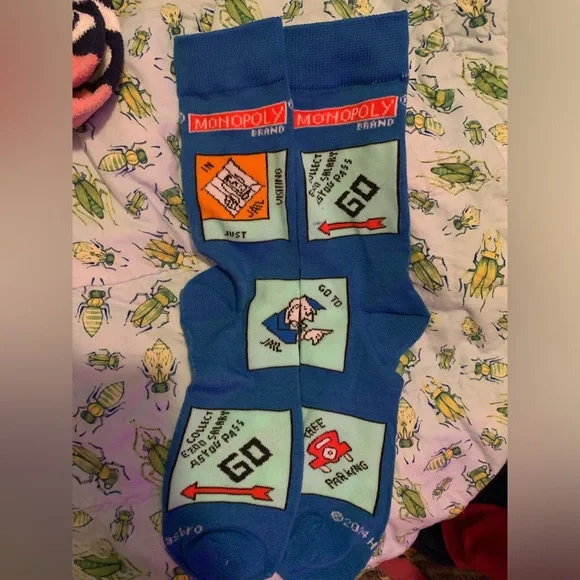Monopoly unisex socks size 9 to 12