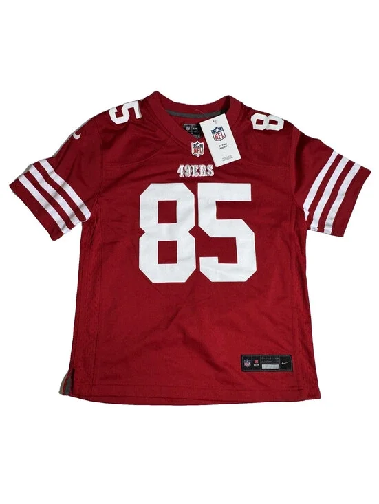 Nike George Kittle San Francisco 49ers Red Jersey Youth M NEW NWT
