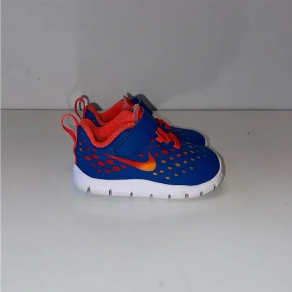 Nike Kids Blue and Orange Sneakers