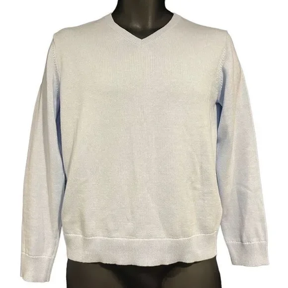 GAP Factory Light Blue Uniform V-Neck Sweater Boy’s XL(12)