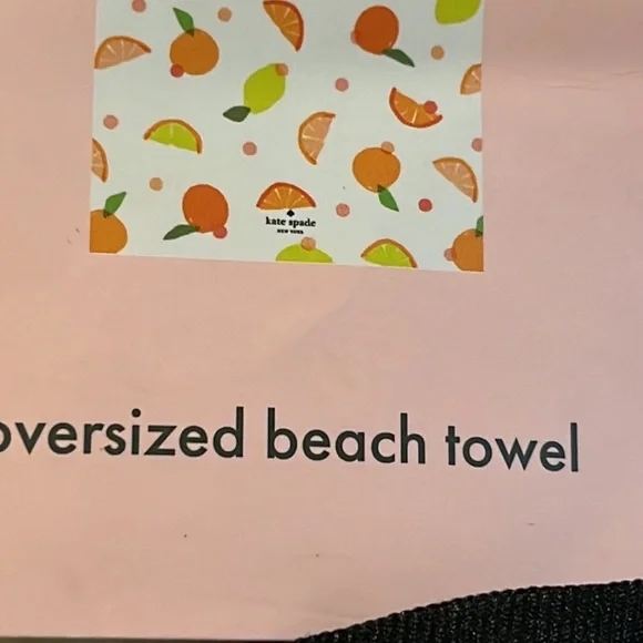 Kate spade Oversize Beach Towel Size 40 By 70 inches New