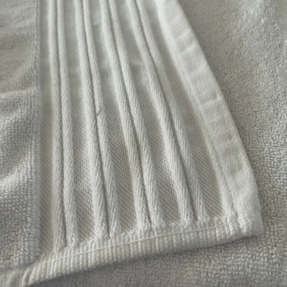Bianca White Textured beach towel 38 by 64 inches