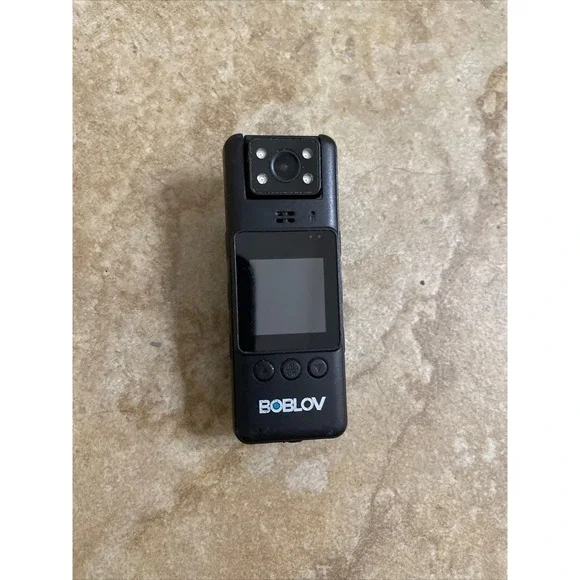 BOBLOV Body Camera Wearable 1080P HD Video Recorder with Night Vision Black
