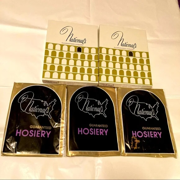 National Pantyhose 3 Pairs NIB