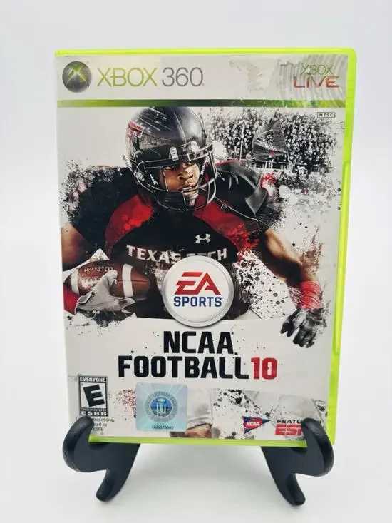 NCAA Football 10 XBOX 360 CIB Complete in Box Very Good Condition Tested Works