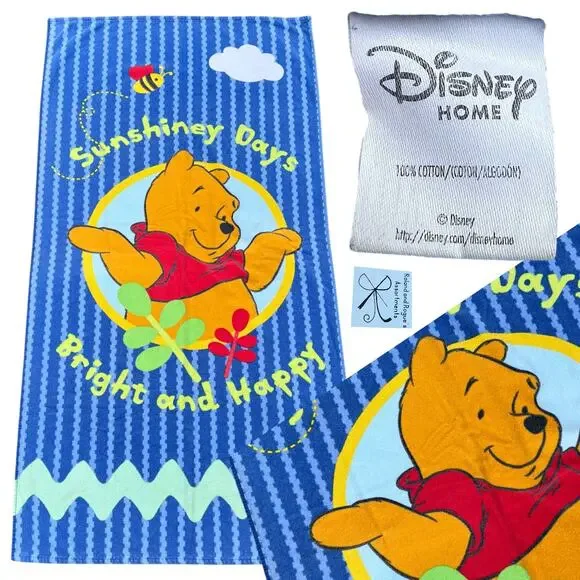 Disney Home Winnie the Pooh Happy Days Beach Shower Towel