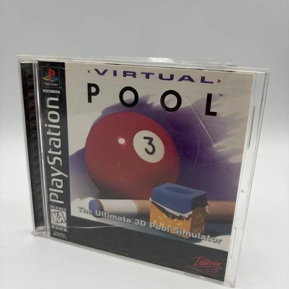 Virtual Pool (Sony PlayStation 1, 1996) - PS1 - Complete