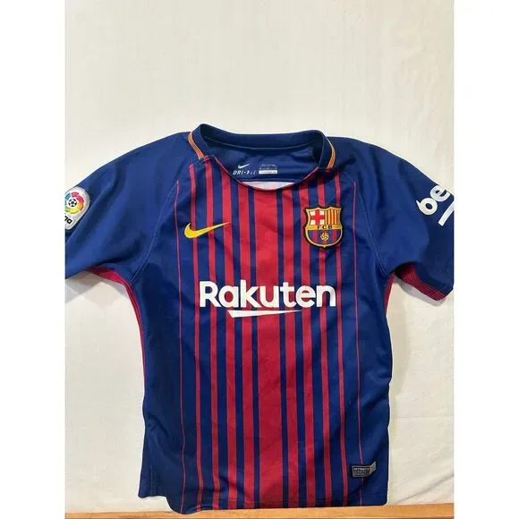 Nike FC Barcelona Lionel Messi #10 Home Jersey Kids Size 24 Dri-FIT 2017 2018