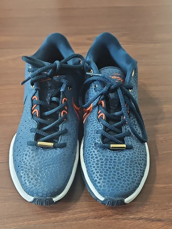 Nike Kids Navy and Orange Athletic Sneakers