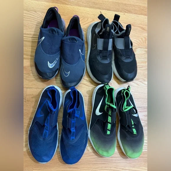 NIKE Slip-On Sneakers Bundle Size 7Y