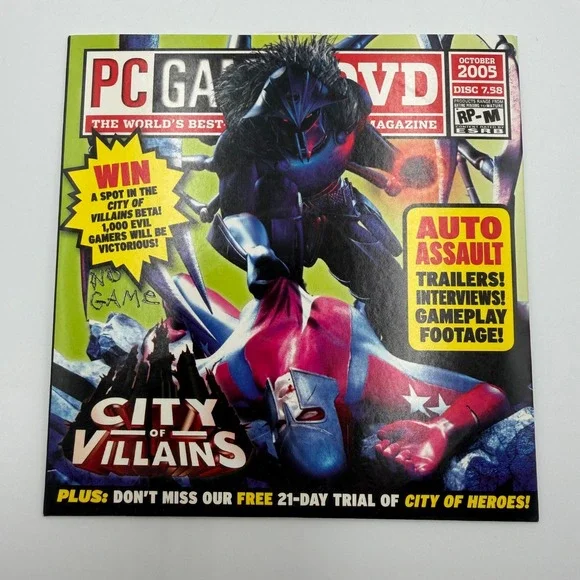 PC Gamer DVD October 2005 Disc 7.58 City of Villains Auto Assault Demo Disc