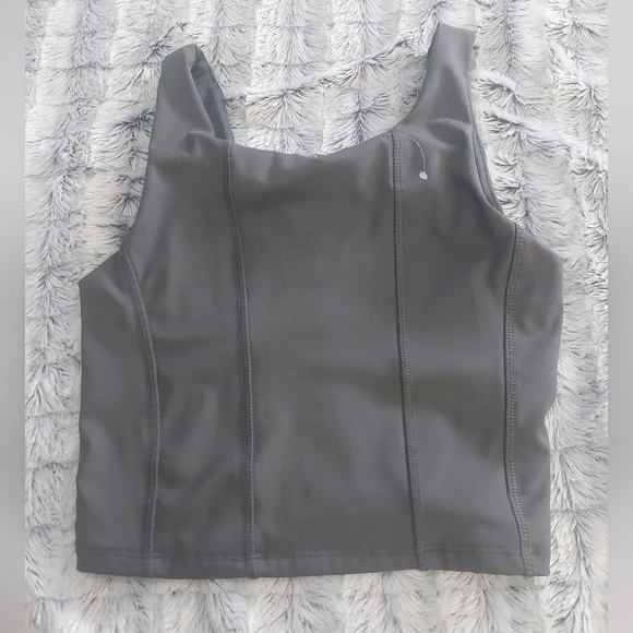 Zara cropped tank 13/14‎ greenish gray