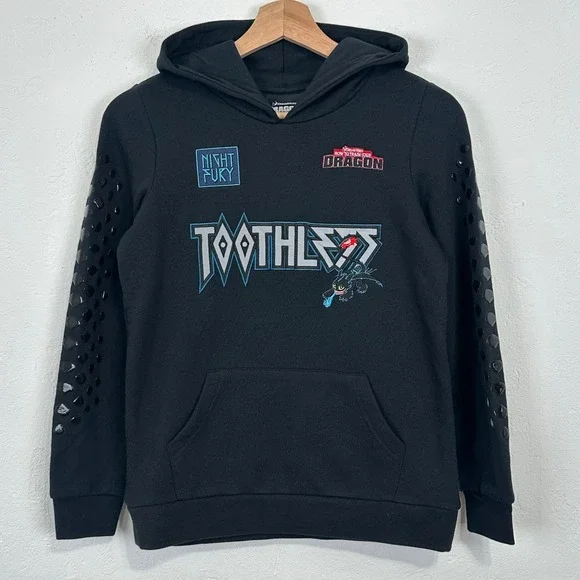 Box Lunch Toothless How Train Your Dragon Night Fury Hoodie Youth Large