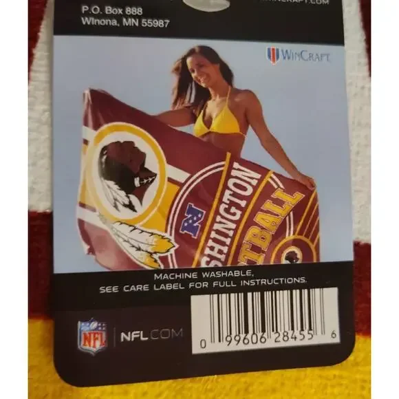 Washington Commanders NFL Football 30X60 Big Beach Towel NEW Fast Shipping
