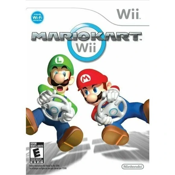 Nintendo Wii Game Mario Kart Wii Complete With Manual Racing Classic