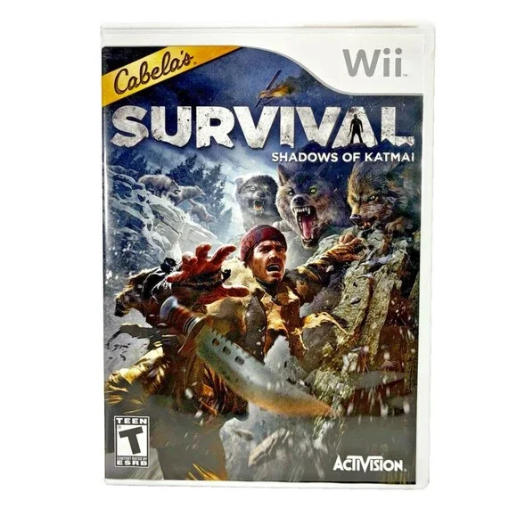 Cabela's Survival Shadows of Katmai Nintendo Wii 2011 Complete w/ Manual Tested