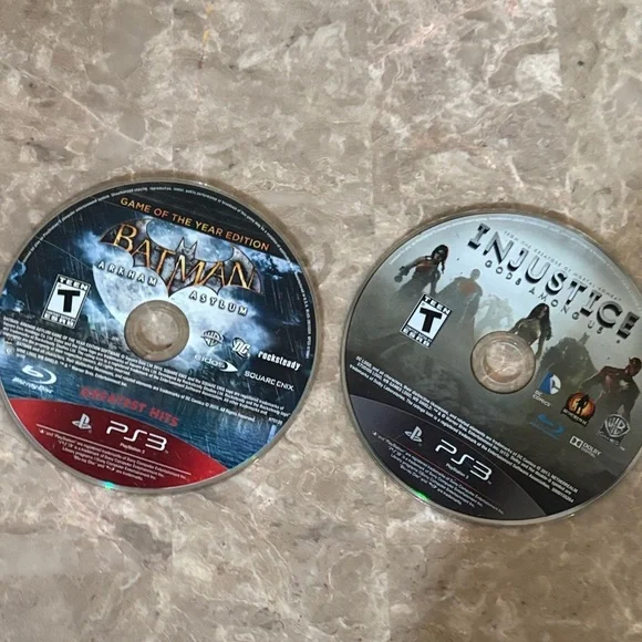 Batman: Arkham Asylum & Injustice: Gods Among Us for PS3 - Black Discs