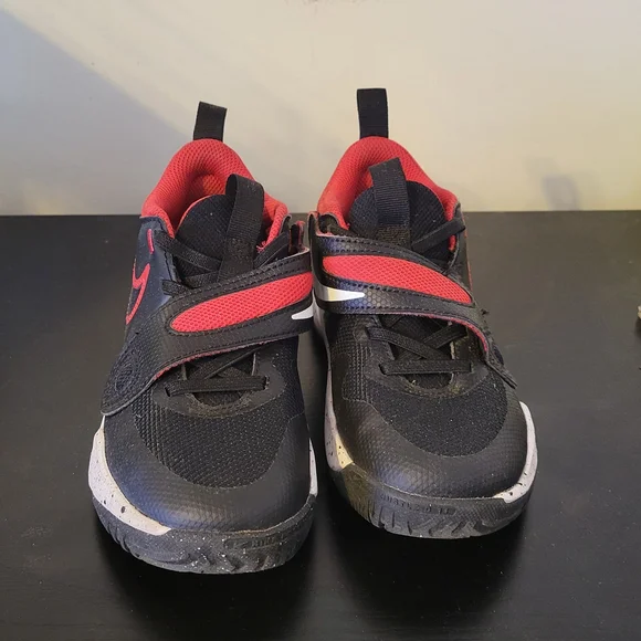Nike Kids Black and Red Athletic Shoes - Brand: