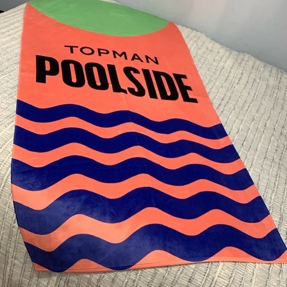 🔹NEW..TopMan  Poolside Logo Beach Towel..
