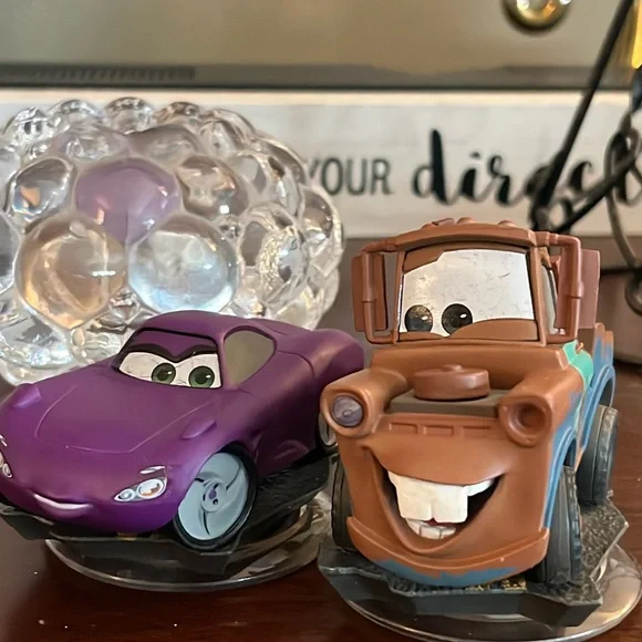 Disney Infinity 1.0 Cars Tow Master Mater & Holly Shiftwell Figures XBOX EUC