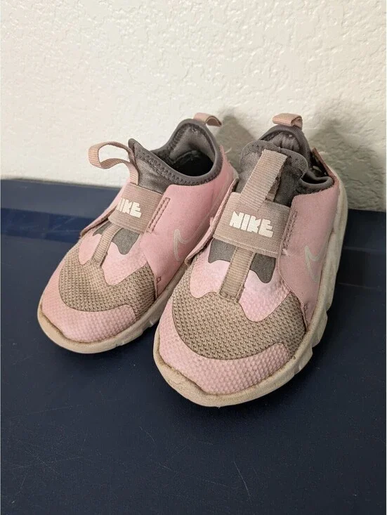 Nike Flex Runner 2 Toddler Pink Slip-On Sneakers Size US 8C