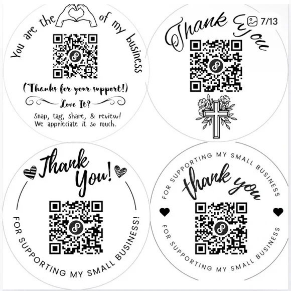 300 Custom Round 2 inch‎ Stickers (Pink or White Stickers)