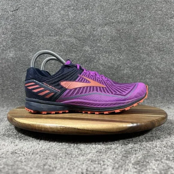 Brooks Mazama 1202271B596 Women's Size 7 Purple Black Trail Running Shoes Used