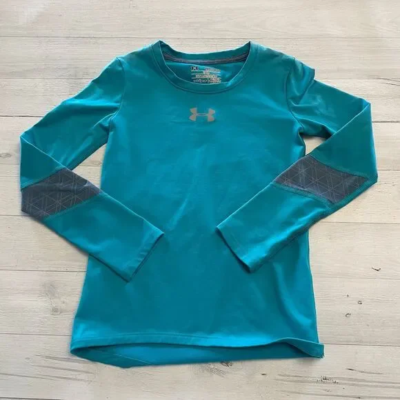 Under Armour coldgear teal kids baselayer youth‎ XS