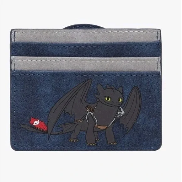 NWT DreamWorks How To Train Your Dragon‎ Toothless Logo Cardholder