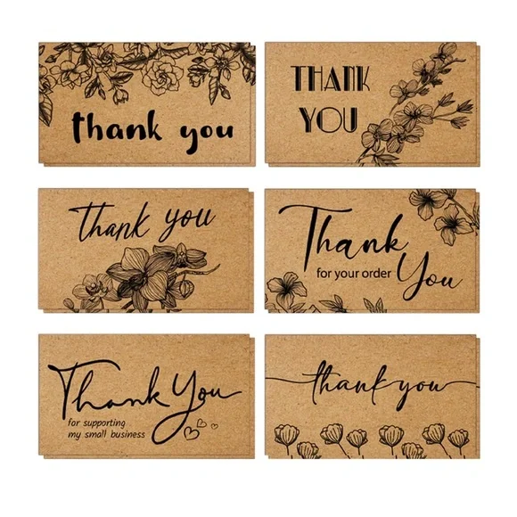 KiDEPOCH 180 Thank You Cards Small Business, Mini Thank You for Supporting. NEW