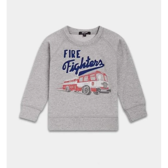 Riot Club Fire Fighter grey crewneck sweatshirt NEW WITH TAGS