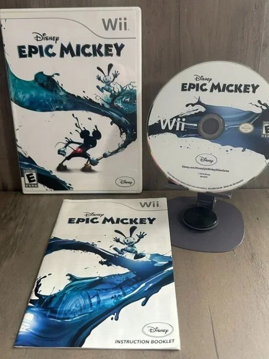 Disney Epic Mickey Wii Game Complete With Manual & Case
