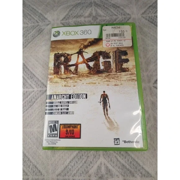 Rage Anarchy Edition Xbox 360 Game Complete 3 Discs With Manual Microsoft Case