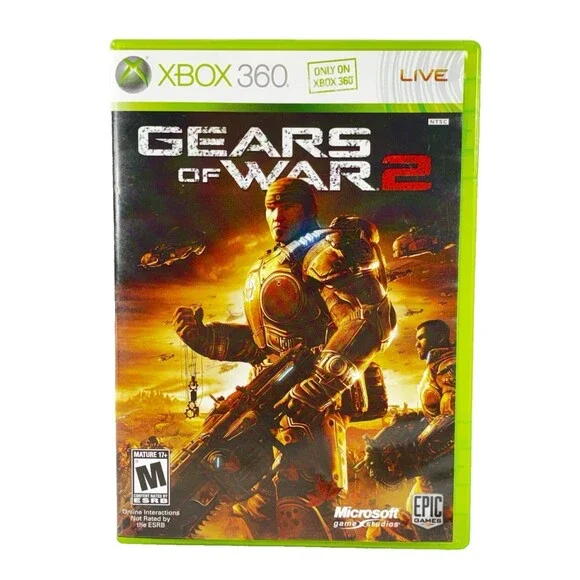 Gears of War 2 Microsoft Xbox 360 Epic Games 2008 Complete with Manual Tested