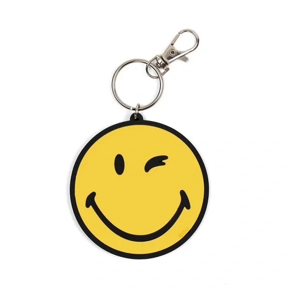 Yoobi SmileyWorld Keychain Yellow Smiley, School Supplies