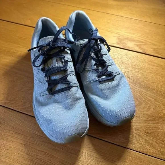 Nobull cross trainers blue knit shoe sneaker women’s 9 men’s 7.5