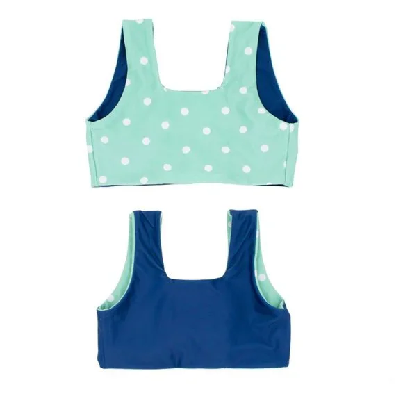 Feather 4 Arrow Kids' Island Hopper Reversible Swimsuit Bikini Top NEW WITH TAGS