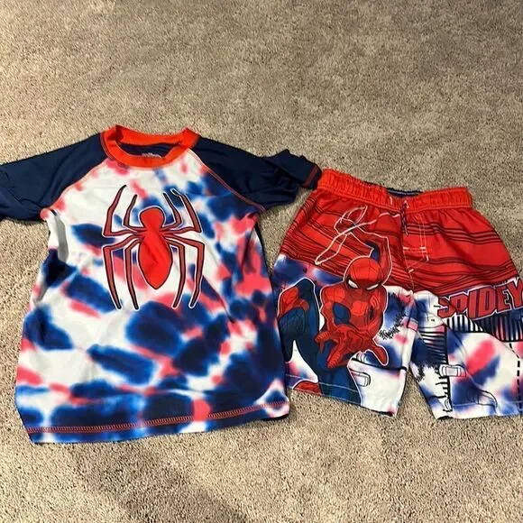 SPIDEY swim set!!! Very good condition! Size medium top and small bottom!