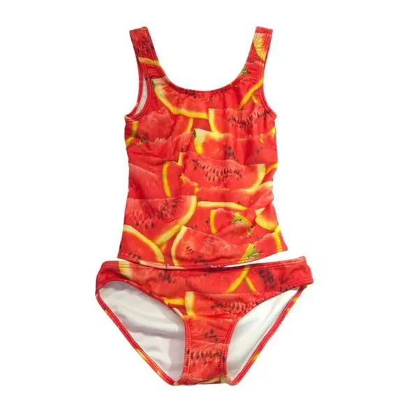 Zara Terez Girls Tankini Swimsuit Watermelon Print Two Piece  Size 12