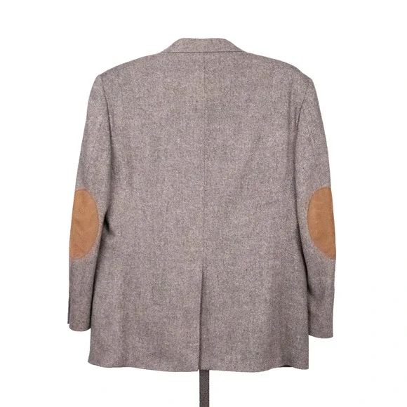 Stafford Classic Men's Lambswool Blazer w/ Elbow Patches Size 42R Career Office