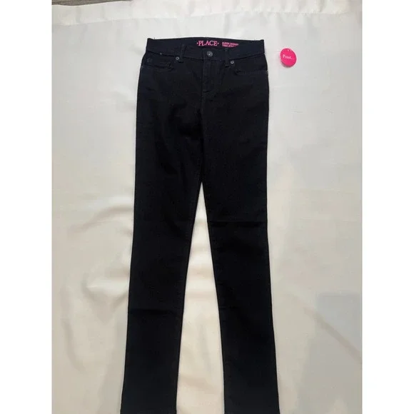 The Children's Place Super‎ Skinny Jeans Kids 12 Slim Black NWT Stretch