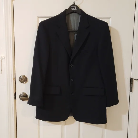 Oscar de la Renta Black Men's Blazer Size 40